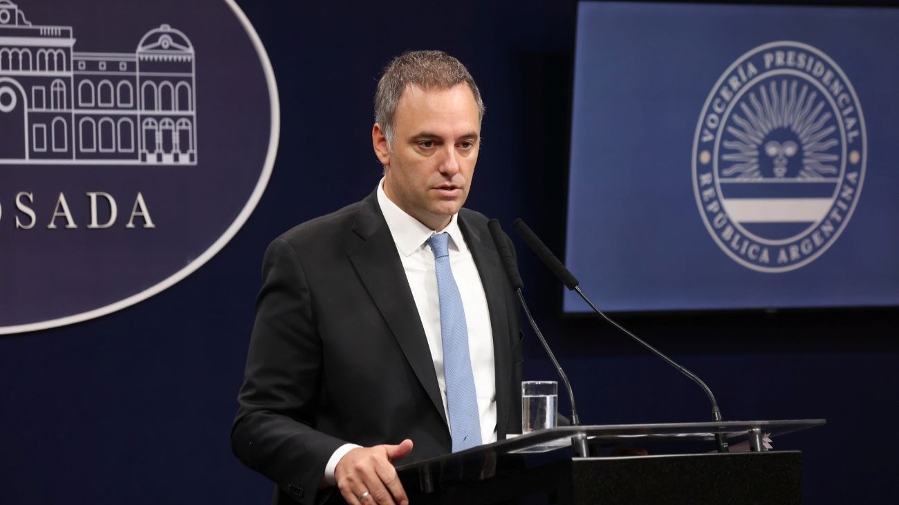 Manuel Adorni. Casa Rosada.