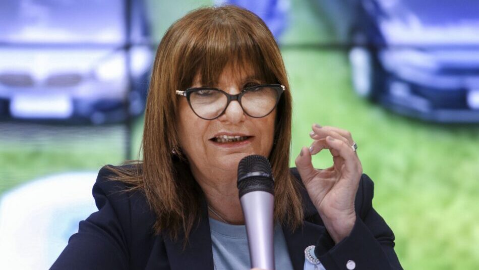 Patricia Bullrich, ministra de Seguridad de la Nación.