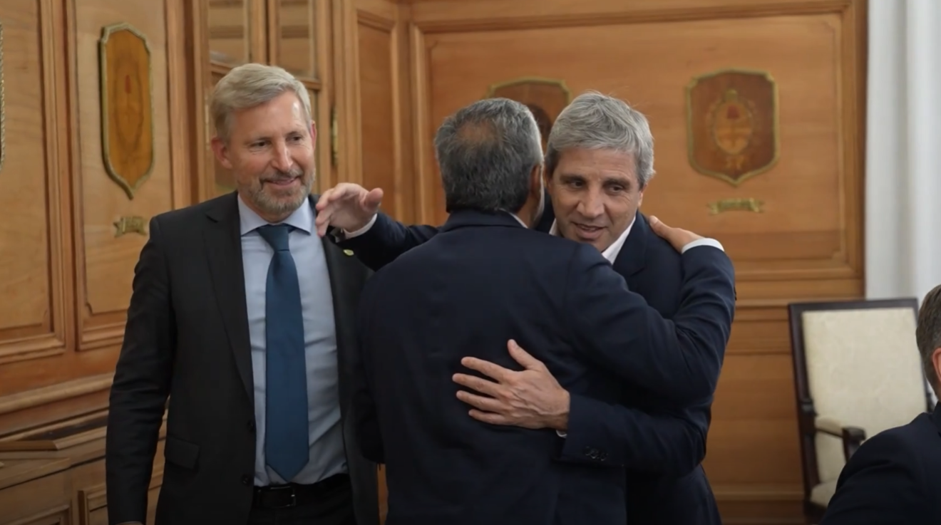 Rogelio Frigerio (Entre Ríos), Leandro Zdero (Chaco) y Alfredo Cornejo (Mendoza). Captura