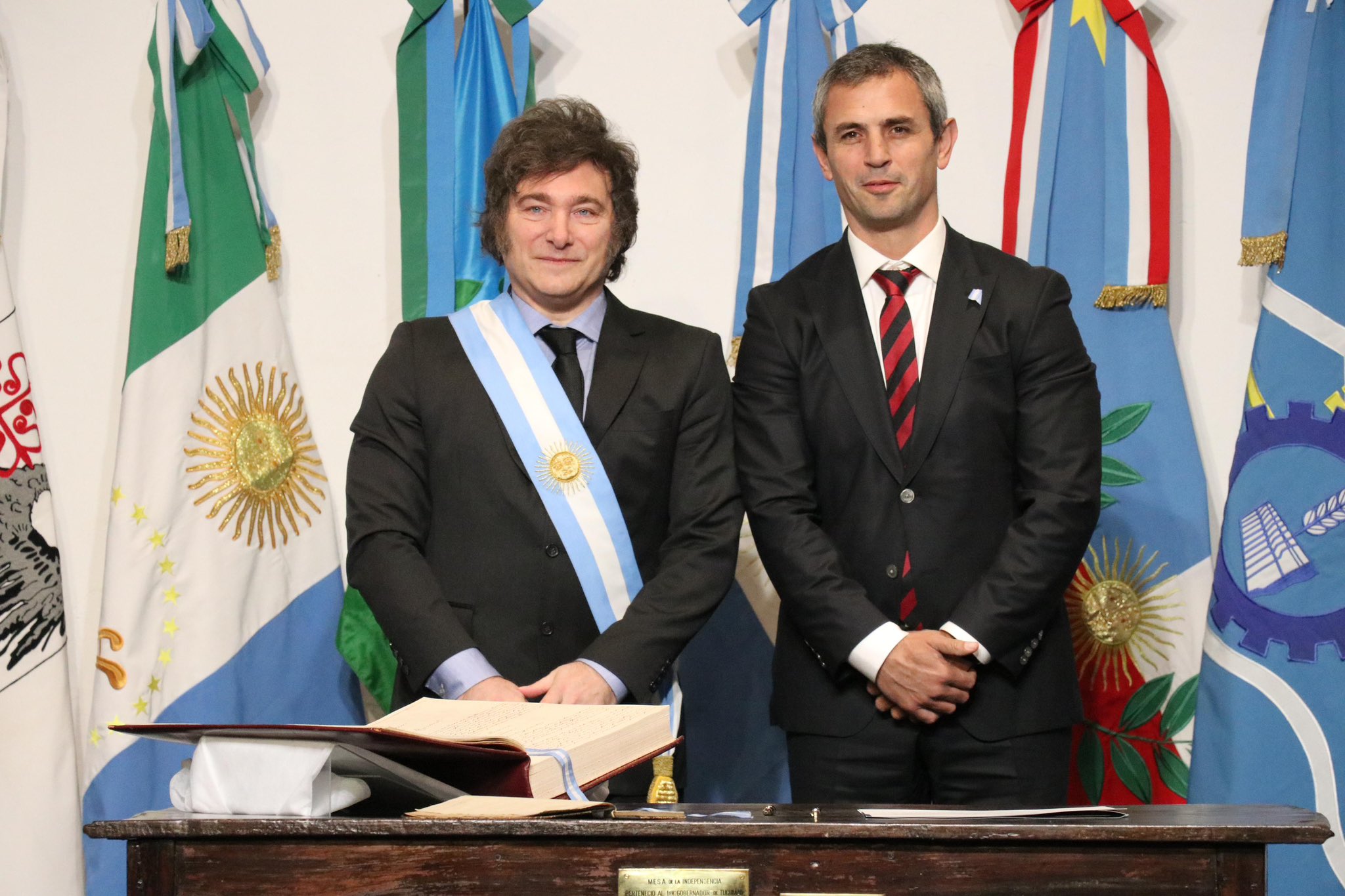 Javier Milei y Martin Menem. Foto: @MenemMartin