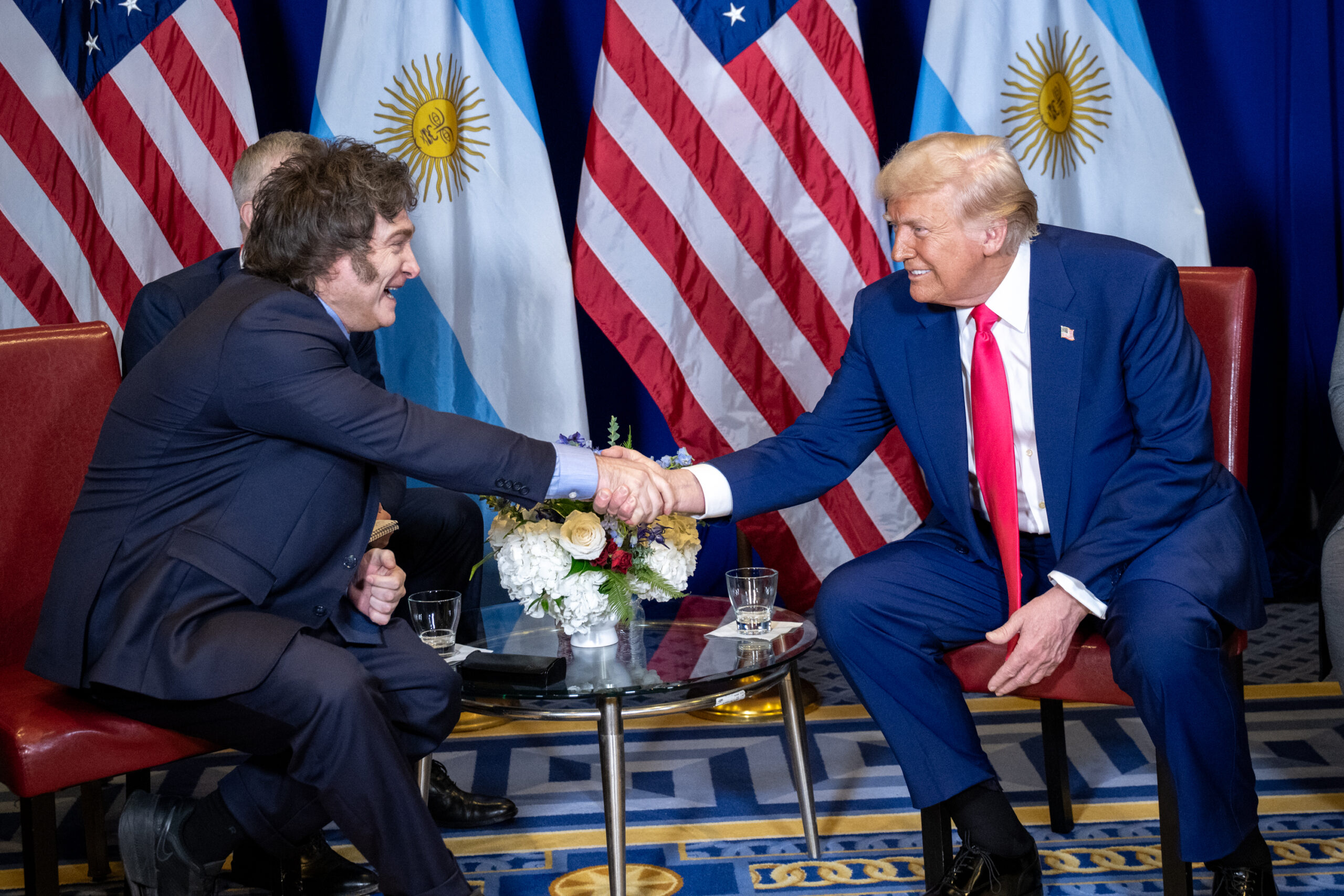 Presidente Donald Trump reunido con Javier Milei , Foto: NA