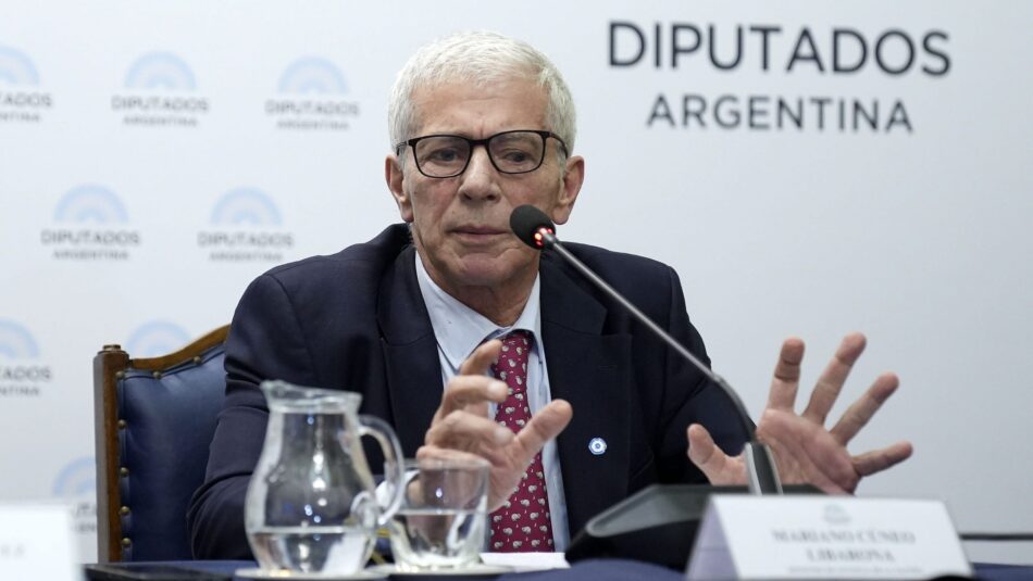 Ministro de Justicia, Cúneo Libarona. Foto NA