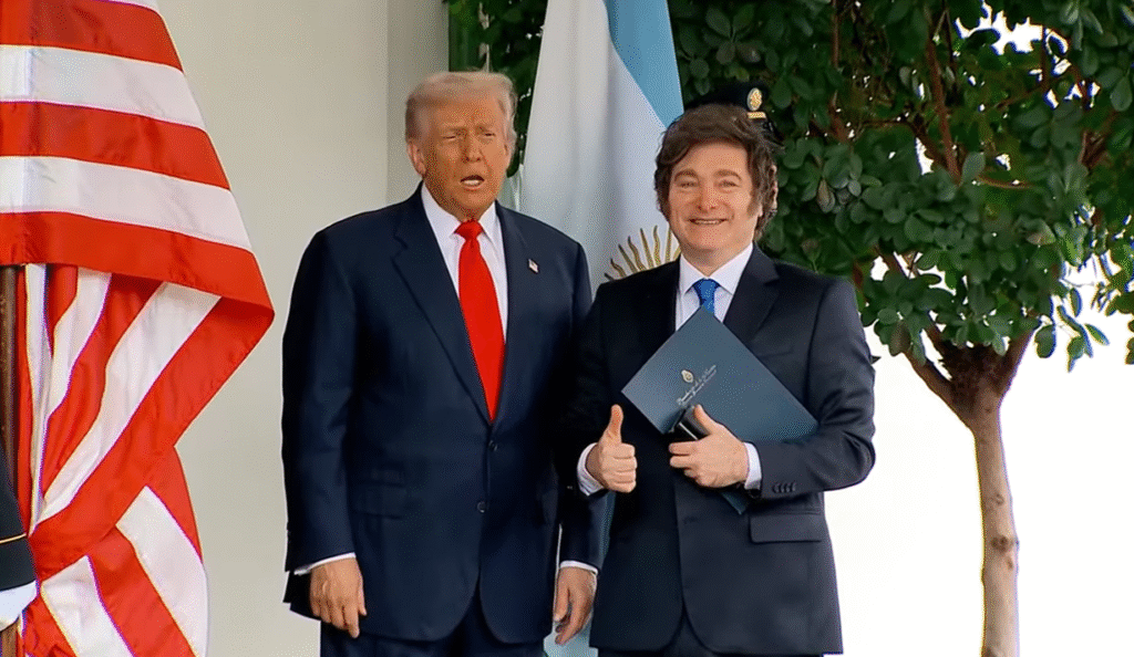 Milei y Trump Foto: captura de pantalla.