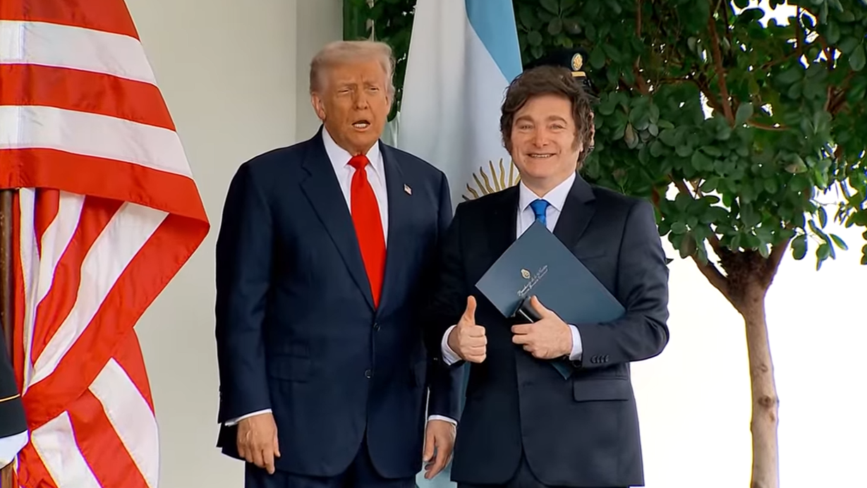Milei y Trump en la Casa Blanca