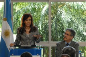 Cristina Fernández de Kirchner y Julio de Vido. Foto NA
