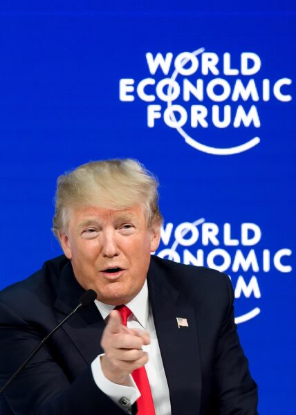 Donald Trump en el Foro de Davos