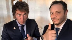Demian Reidel y Javier Milei