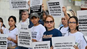 Manifestación por los presos políticos en Venezuela