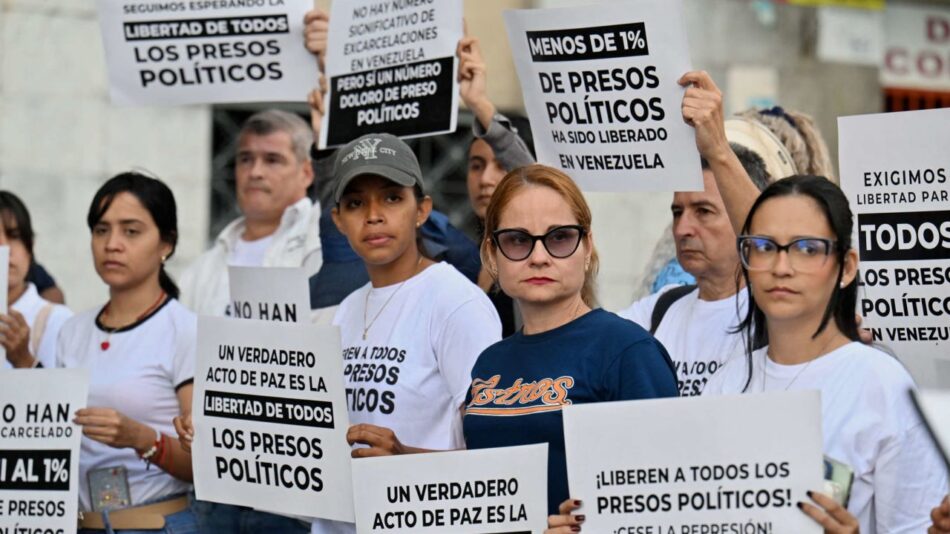 Manifestación por los presos políticos en Venezuela