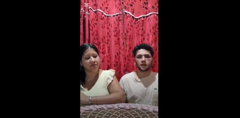 La situación fue relatada en un video con la madre de la victima