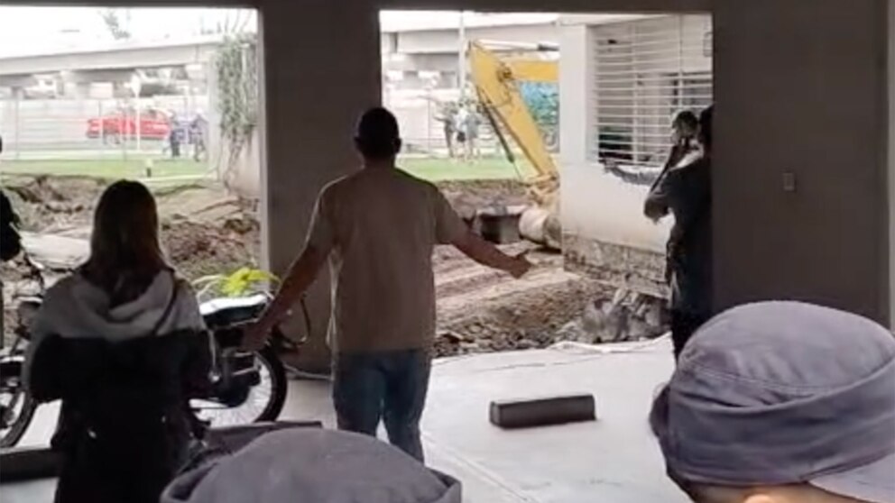 El desconcierto de los vecinos al ver el trabajo de las máquinas excavadoras