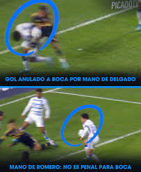 Mano de Romero, penal para Boca