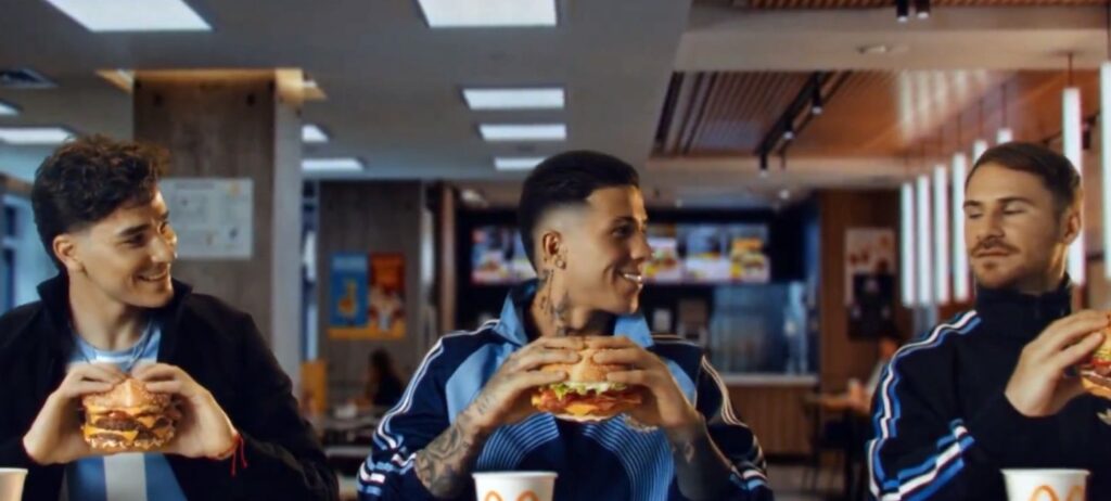 Enzo Julian y Alexis en la publicidad de McDonald's