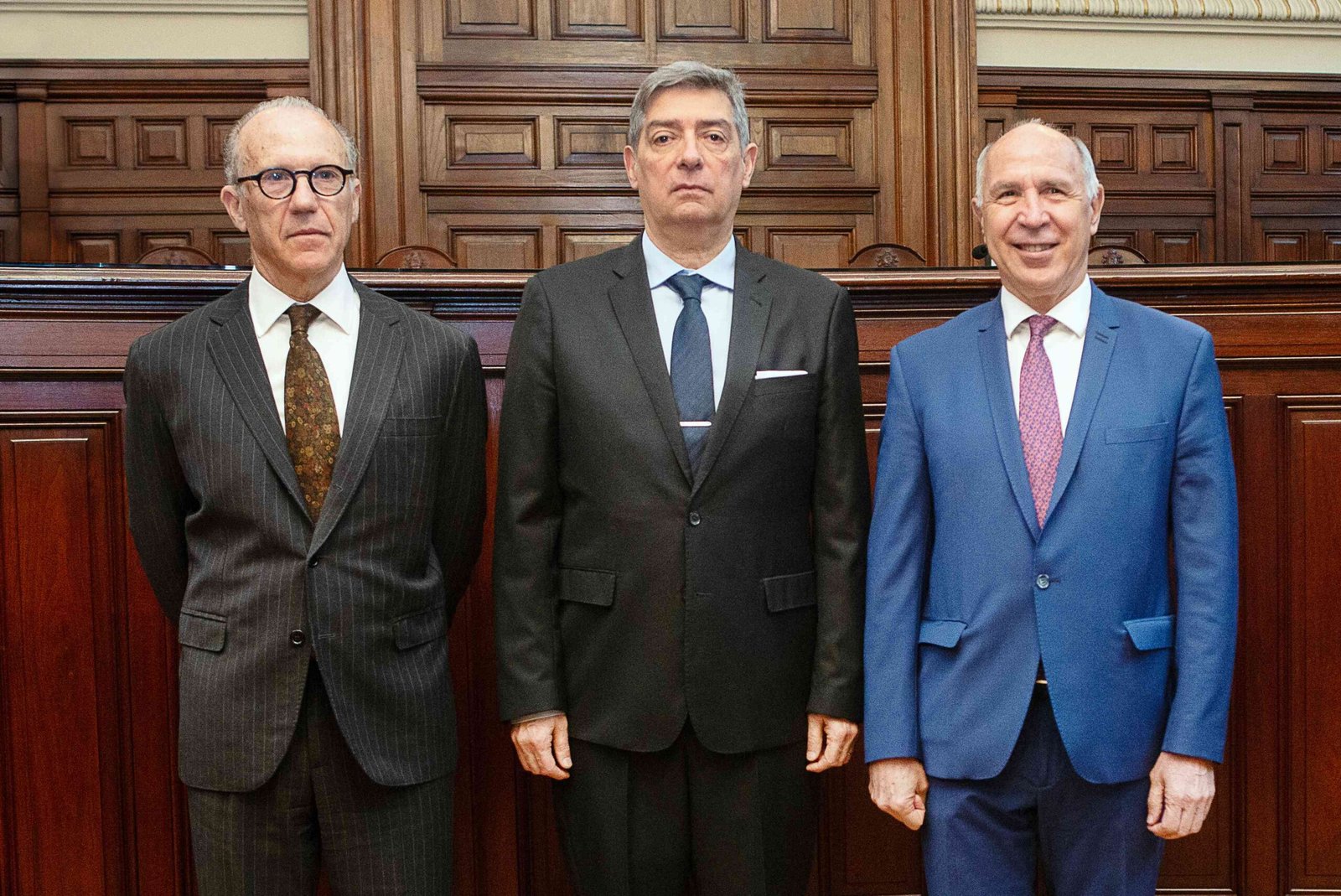 Jueces de la Corte Suprema : Carlos Fernando Rosenkrantz,Horacio Rosatti, Ricardo Lorenzetti